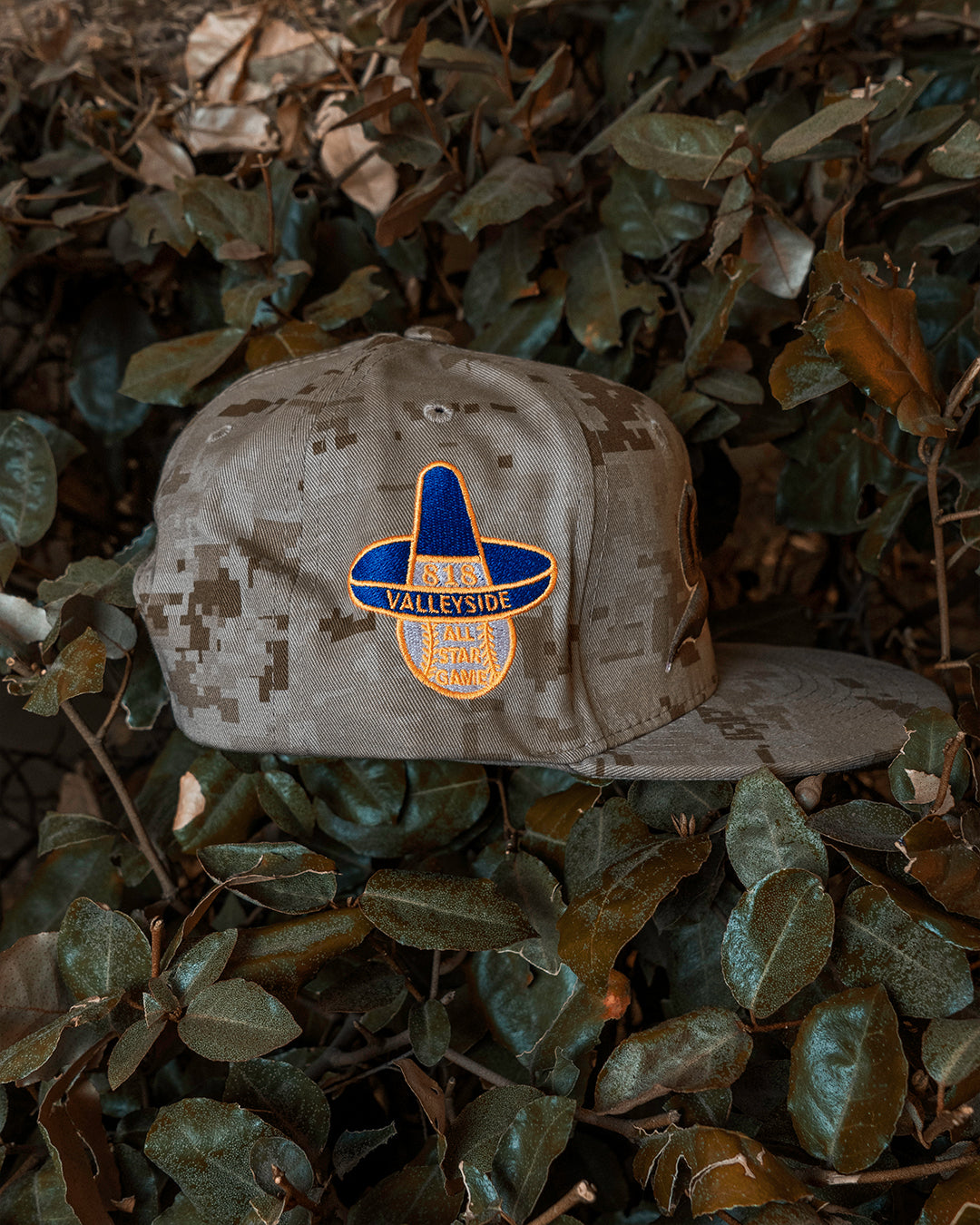 Tan Camo Cursive Ochos (W/Patch)