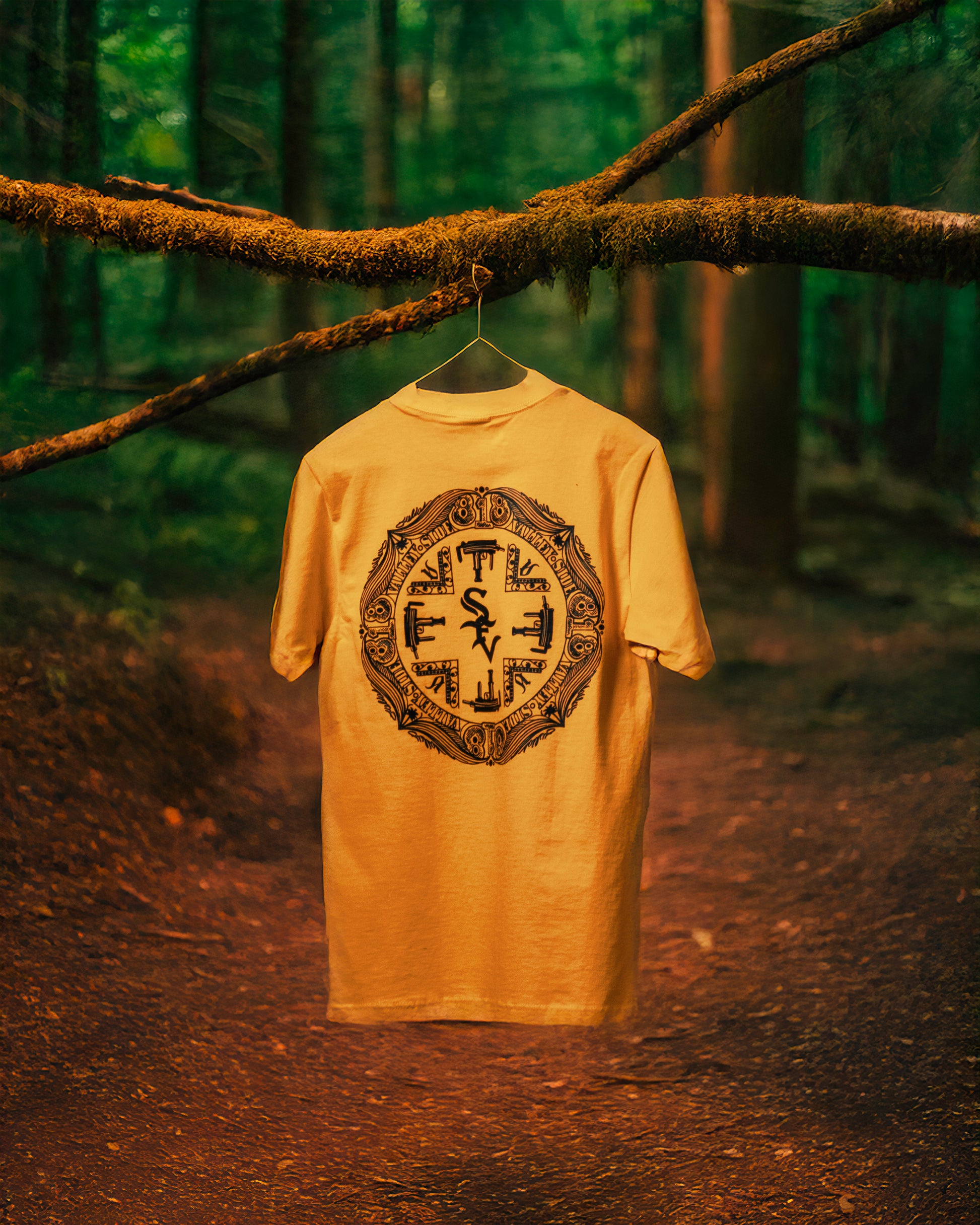 Gold/Black Valleyside Tee